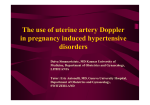 The use of uterine artery Doppler in pregnancy induced