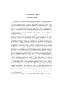 Freud and the Political - Unbound – Harvard Journal of the Legal Left