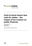 Cash-in-hand means less cash for states – the impact of tax evasion
