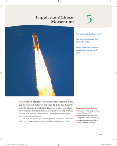 Impulse and Linear Momentum - Pearson-Global