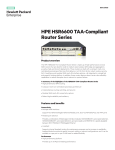 HPE HSR6600 TAA-Compliant Router Series