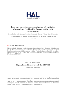 Data-driven performance evaluation of ventilated photovoltaic