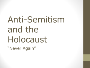 Anti-Semitism and the Holocaust