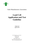 Load Cell Application and Test Guideline