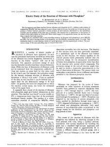 Kinetic Study of the Reaction of Diborane with Phosphine*