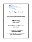 Chemistry - Halifax County Public Schools
