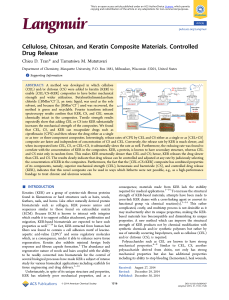 Cellulose, Chitosan, and Keratin Composite Materials. Controlled