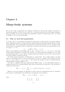Many-body systems