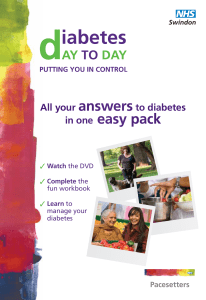 Diabetes Day to Day leaflet