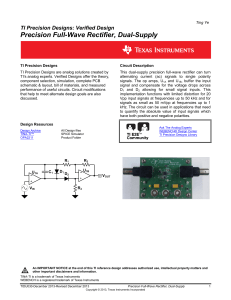Precision Full-Wave Rectifier, Dual-Supply