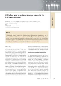 U-Ti alloy as a promising storage material for hydrogen isotopes