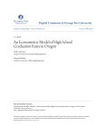 An Econometric Model of High School Graduation Rates in Oregon