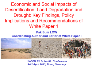 Economic and Social Impacts of Desertification, Land Degradation