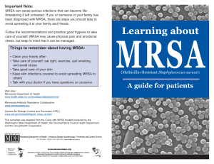 Learning about MRSA - Sidney-Shelby County Health Department