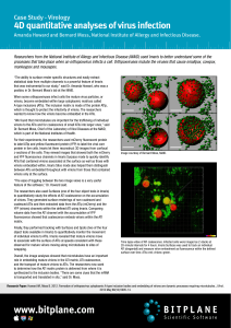 Case Study - Virology 4D quantitative analyses of virus