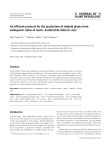 An efficient protocol for the production of triploid plants from