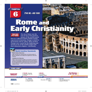 Rome and Early Christianity 750 BC–AD 500