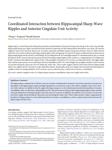 Coordinated Interaction between Hippocampal Sharp
