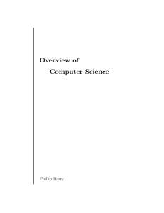 Overview of Computer Science - CSE User Home Pages