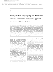 Parties, Election Campaigning, and the Internet