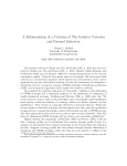A Reformulation of a Criticism of The Intuitive Criterion and Forward