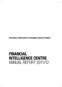 Annual Report 2011-2012 - Financial Intelligence Centre
