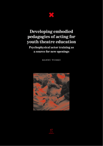 Developing embodied pedagogies of acting for youth