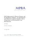 Full Employment in Western Europe and the Regulatory Regime: An