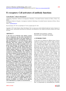 Fc receptors: Cell activators of antibody functions