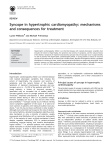 Syncope in hypertrophic cardiomyopathy