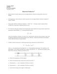 Homework Problem Set 7 - Illinois State Chemistry