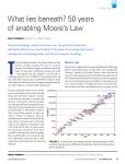 What lies beneath? 50 years of enabling Moore`s Law
