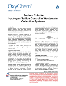 Hydrogen Sulfide Control in Wastewater Collection Systems