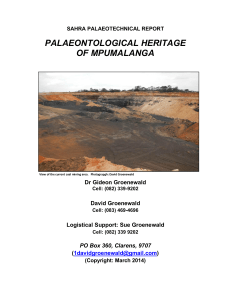 Mpumalanga PTR - South African Heritage Resources Agency