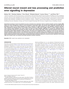 Altered neural reward and loss processing and