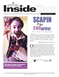 Scapin Study Guide Color 4/03 - Denver Center for the Performing Arts