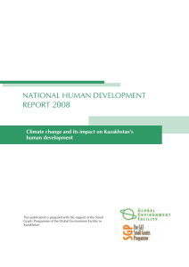 Climate change and its impacts on Kazakhstan`s human development