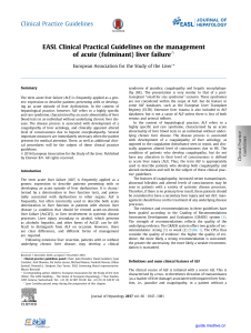 EASL Clinical Practical Guidelines on the management of acute