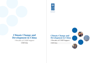 Climate Change and Development in China