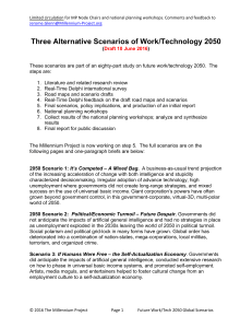 Three Alternative Scenarios of Work/Technology 2050 - PUC-SP