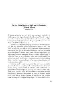The New Family Structures Study and the Challenges of Social