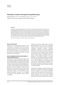 Phenytoin: A Guide to Therapeutic Drug Monitoring
