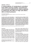 A meta-analysis of randomised controlled trials (RCT