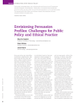 Envisioning persuasion profiles: challenges for public