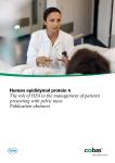 The role of HE4 in the management of patients presenting with