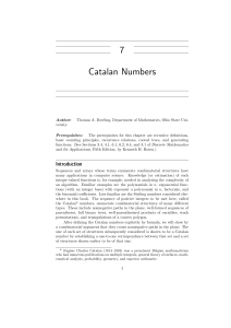 7 Catalan Numbers