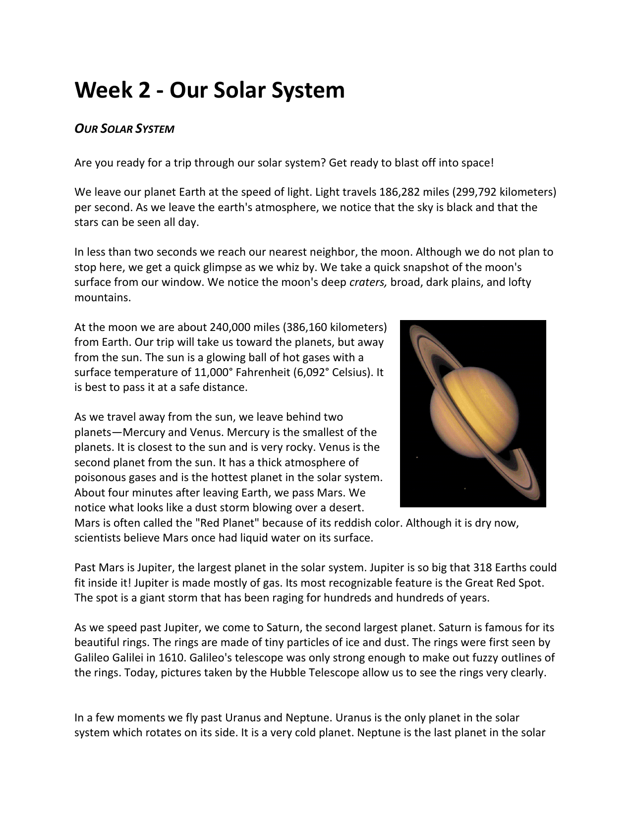 What Is A Light Year Use In Your Classroom Astronomy