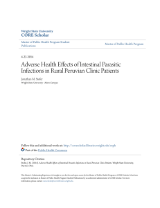Adverse Health Effects of Intestinal Parasitic Infections in Rural