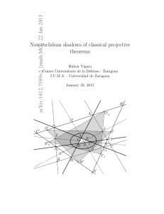 Non-euclidean shadows of classical projective