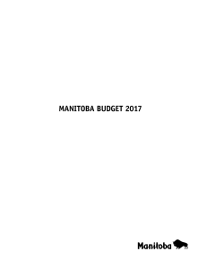 Budget - Government of Manitoba